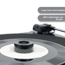 Adapter Gramofonowy Lp45 Rpm, Podstawa do Konwersji Audio na Gramofon Ep, Płyta Winylowa, Gramofon, Czarny