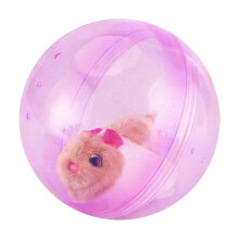 (Rat Pink Ball) Electric Hamster Running Ball for Cats Dogs Indoor Outdoor Rolling Pet Toy