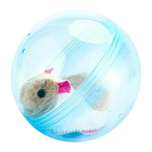 (Rat Blue Ball) Elektrischer Hamsterlaufball für Katzen und Hunde, rollendes Haustierspielzeug für drinnen und draußen