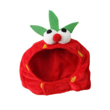 (E) Adjustable Pineapple Watermelon Strawberry Cat Hat Plush Eyes Cats Small Dogs Photo Prop