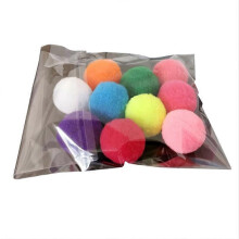 (10PCS) 10/20/30 Stück weiche Plüsch-Katzenbälle, lustige, verschiedene Farben, interaktives Spielzeug für Kätzchen