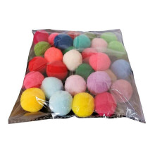 (30PCS) 10/20/30 Stück weiche Plüsch-Katzenbälle, lustige, verschiedene Farben, interaktives Spielzeug für Kätzchen