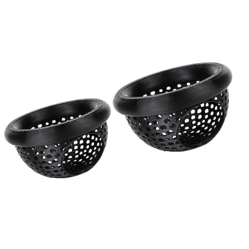 (Black) Black Plastic Floating Fish Feeder Ring and Hide Cave Aquarium Decoration