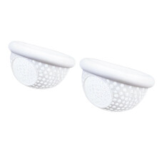 (White) Black Plastic Floating Fish Feeder Ring and Hide Cave Aquarium Decoration