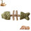 (A, 1pcs) Bâtonnet dentaire créatif pour chat en bois, arête de poisson, herbe à chat D7U2 1