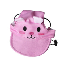 (Pink, M) UV Protection Breathable Cat Cap with Adorable Animal Embroidery for Outdoor Cats