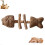 (B, 1pcs) Bâtonnet dentaire créatif pour chat en bois, arête de poisson, herbe à chat D7U2 1
