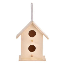 (B) Nichoir mural créatif en bois pour la décoration de la maison et du jardin