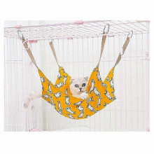 (Yellow Duck) Cotton Linen Breathable Summer Pet Cage Hammock Bed Mat for Cats Dogs