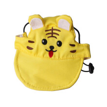 (Yellow, M) UV Protection Breathable Cat Cap with Adorable Animal Embroidery for Outdoor Cats
