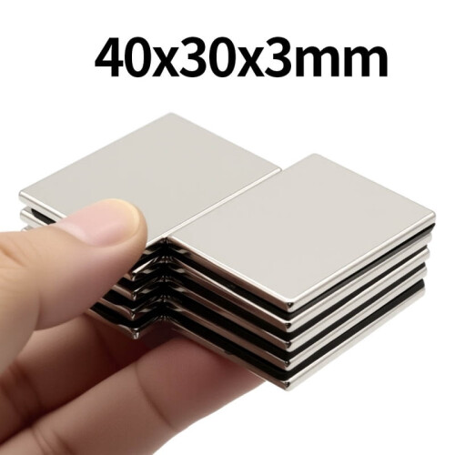 Neodymium Magnet Block N35 40x30x3mm 1