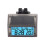 Motorcycle Ebike Solar Power Clock with Date Week Temperature LCD Backlit Display Waterproof Thermometer with Stand C 1