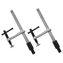 2Pcs Woodworking Bench Clamps 160mm with 16 Hole for Holding Down & Welding