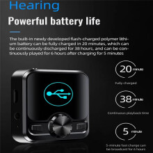 Lecteur MP3 Portable Multifonction Professionnel HD Enregistreur Vocal Radio FM Fonction Enregistreur Sonore