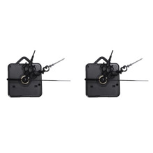 2X Quartz Wall Clock Movement Mechanism Black DIY Repair Parts Kit Clock Movement Mechanism