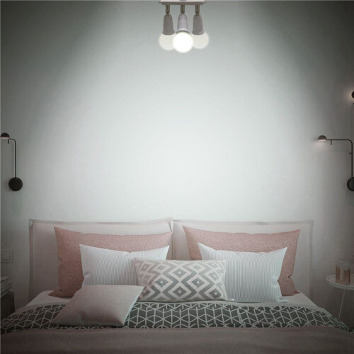 2X 3 in 1 E27 Adapter Converter Horizontal Designed 360 Degrees Adjustable 180 Degree Bendable Light Socket Splitter