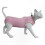 (Pink, M) Soft Post-Surgery Cat Recovery Suit Abdominal Wound Protective Pajama 1