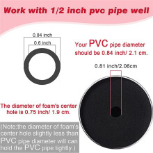 4 Sizes 16 Pieces Cup Turner Foam Tumbler Inserts for 1/2 Inch PVC Pipe Tumbler Inserts for 10 Oz to 40Oz All Tumblers