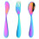 Kids Stainless Steel Cutlery Set Fork Spoon 3-Pc 1