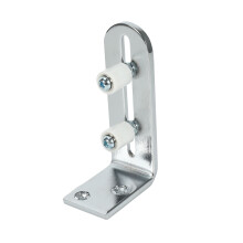 4X Floor Guide for Bottom of Sliding Barn Doors Adjustable Wall Mount Stay Roller Guide Bearings