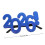 PC Glasses Novelty Number Decorative Eyewear 1 Pair 3