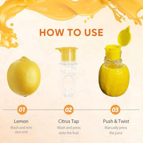 Lemon Squeezer Manual Citrus Juicer with Lid and Filter 2