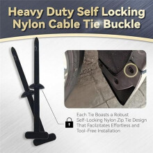 100PCS Universal Nylon Cable Tie Buckle Auto Fastener Screw for Car Trunk Bumper Repair, Home & Garage