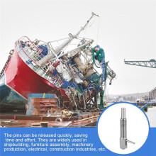 2Pcs Retractable Indexing Plunger Pin, M16 L Spring Plunger Stainless Steel Spring Loaded Telescopic Locking Pin
