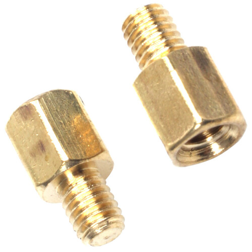 40 Pcs PC PCB Mainboard Spacer Hexagonal Brass M3 x 5 + 4 mm