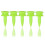 Step Down  Tees 0.86 Inch 300 Count Plastic  Castle Small Tees(Green) 1