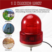 Voice Sound and Light Alarm 24v Factory Workshop Vehicle Construction Site Microwave Induction Warning Light