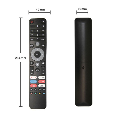2 Universal Smart TV Remote Controls – Compatible with DEXP, Viomi, and CHIQ 1