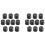 20Pcs Potentiometer Control Knobs for Electric Guitar Volume Tone Knobs Black D Type 6mm 1