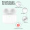 Replacement charging case compatible with  for AirPods (4th generation); wireless and USB-C charging and features a Bluetooth 2