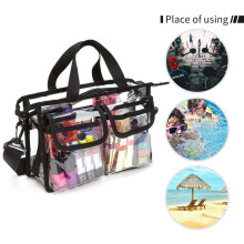 2X Clear -Body Shoulder Bag,Toiletry Organizer Wash Bag - Stadium Approved Purse