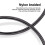 Compatible with iPhone chargers, 5-pack, 3/3/6/6/10 ft, USB Lightning data cables, nylon braided fast charging cables 2