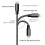 Compatible with iPhone chargers, 5-pack, 3/3/6/6/10 ft, USB Lightning data cables, nylon braided fast charging cables 4
