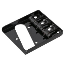 2X 3 Saddle Ashtray Bridge Tailpiece for Telecaster Tele Electric Guitar (Black)
