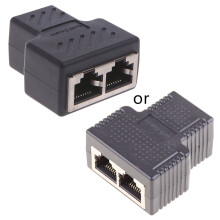 RJ45 Cable Coupler Ethernet Splitter 1 to 2 Female