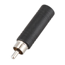 10Pcs 6.35mm 1/4 Inch Mono Female Jack to RCA Male Plug Audio Adapter Cable Converter