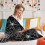 Tupukom Halloween Spider Web Blanket Black Gothic Throw 2