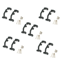 10X Metal Pull Rod Base Bracket for MN D90 D91 D99S MN90 MN99S 1/12 RC Car Upgrade Parts,Black