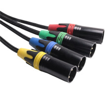 2 Paar XLR 4-Kanal 3-Pin Multi-Netzwerk-BüHnen- und Studioanschluss, XLR-Stecker und -Buchse, BüHnen-Audio-RJ45