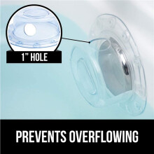 4X Bathtub Overflow Drain Cover Suction Cup Seal Bathtub Stopper for Deeper Bath for Bathroom Overflow Drains