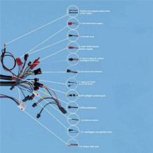 36V/48V/60V 500W Electric Bicycle Brushless Controller with GZ3 LCD Display Panel E-Bike Electric E Bike Scooter Part