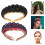 Plastic Heart-Shaped Headbands Assorted Colors 12 Pcs 1