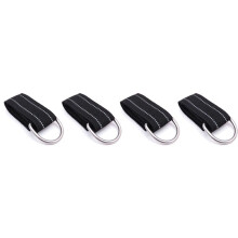 4X Scuba Diving Wrist Band Nylon Webbing Belt with Sticker Stainless Steel D-Ring Strap Underwater Sports Equipment