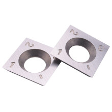 200Pcs Wood Turning Carbide Insert Blades Milling 30 Degree Lathe Chisel Replacement Blade 14X14X2mm