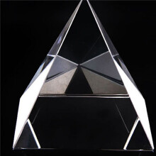 6X Prism Optical Glass Pyramid 40mm High Rectangular Polyhedron Suitable for Teaching Experiments