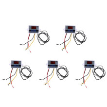 5X 10A AC110-220V Digitale LED-Temperatuurregelaar XH-W3001 voor Incubatorkoeling Verwarming Schakelaar Thermostaat NTC-Sensor